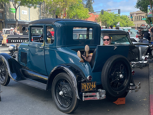 car show in historic downtown Petaluma